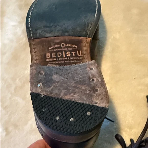 BED|STU Brown and Black Leather Oxfords - Picture 6 of 9